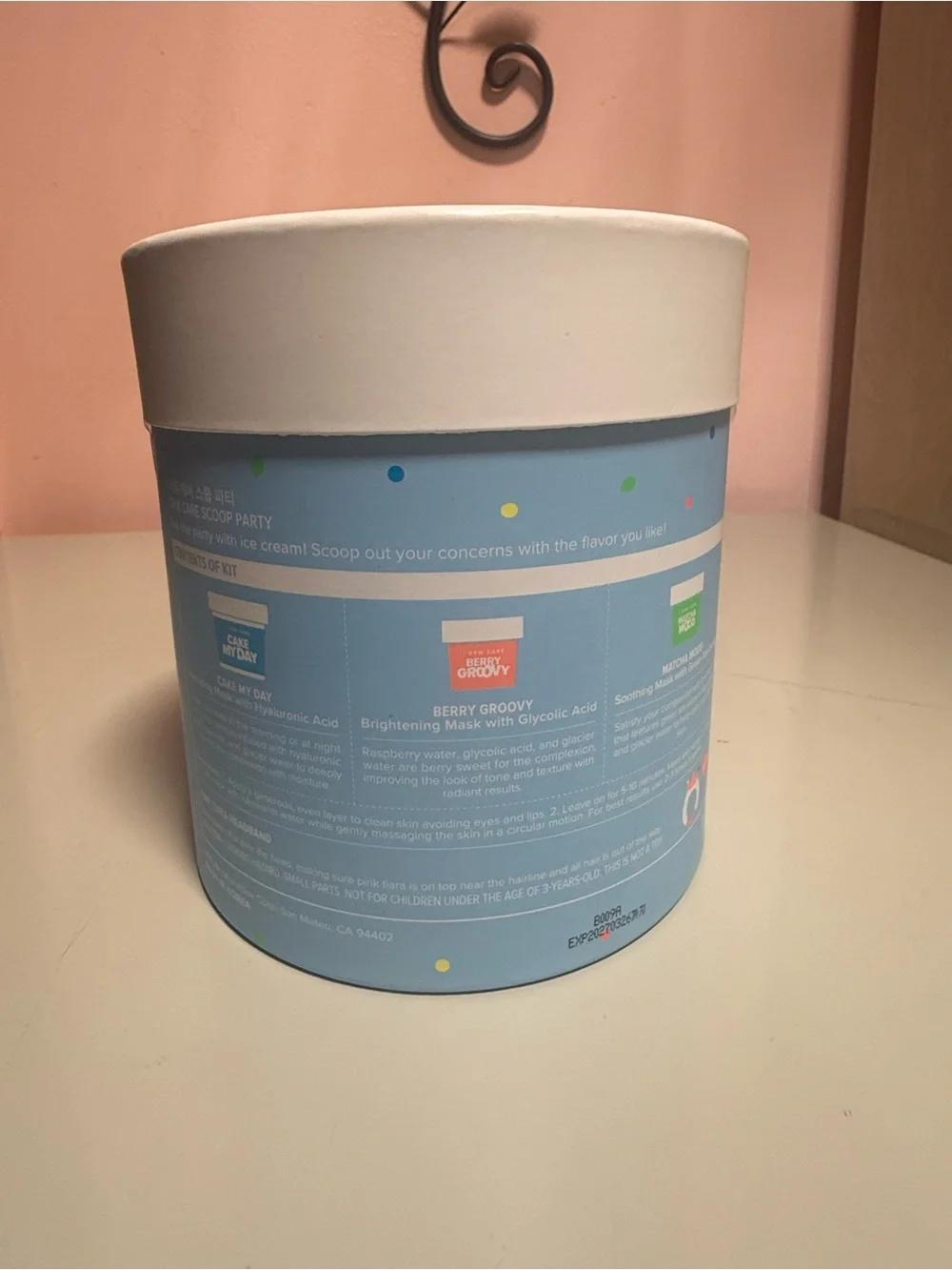 I Dew Care Scoop Party Wash-Off Mask Set + Headband Hyaluronic Vegan Face